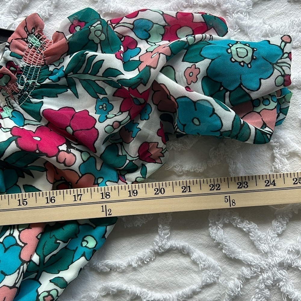 NWT Charles Henry Floral off shoulder maxi dress. Womens size medium. - Picture 7 of 8